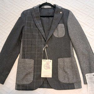 Nwt Manuel ritz blazer jacket color block size 46it